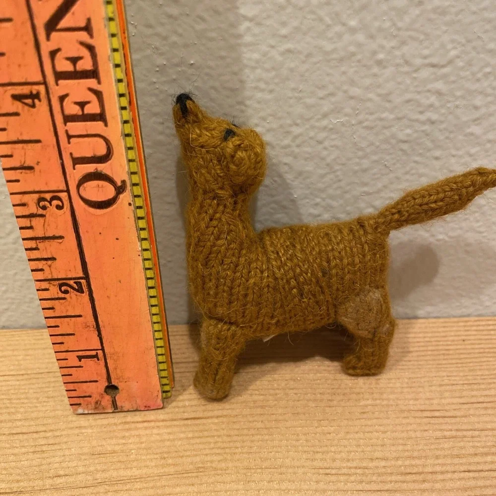 Knit Dog Alpaca Wool Acrylic Finger‎ Puppet